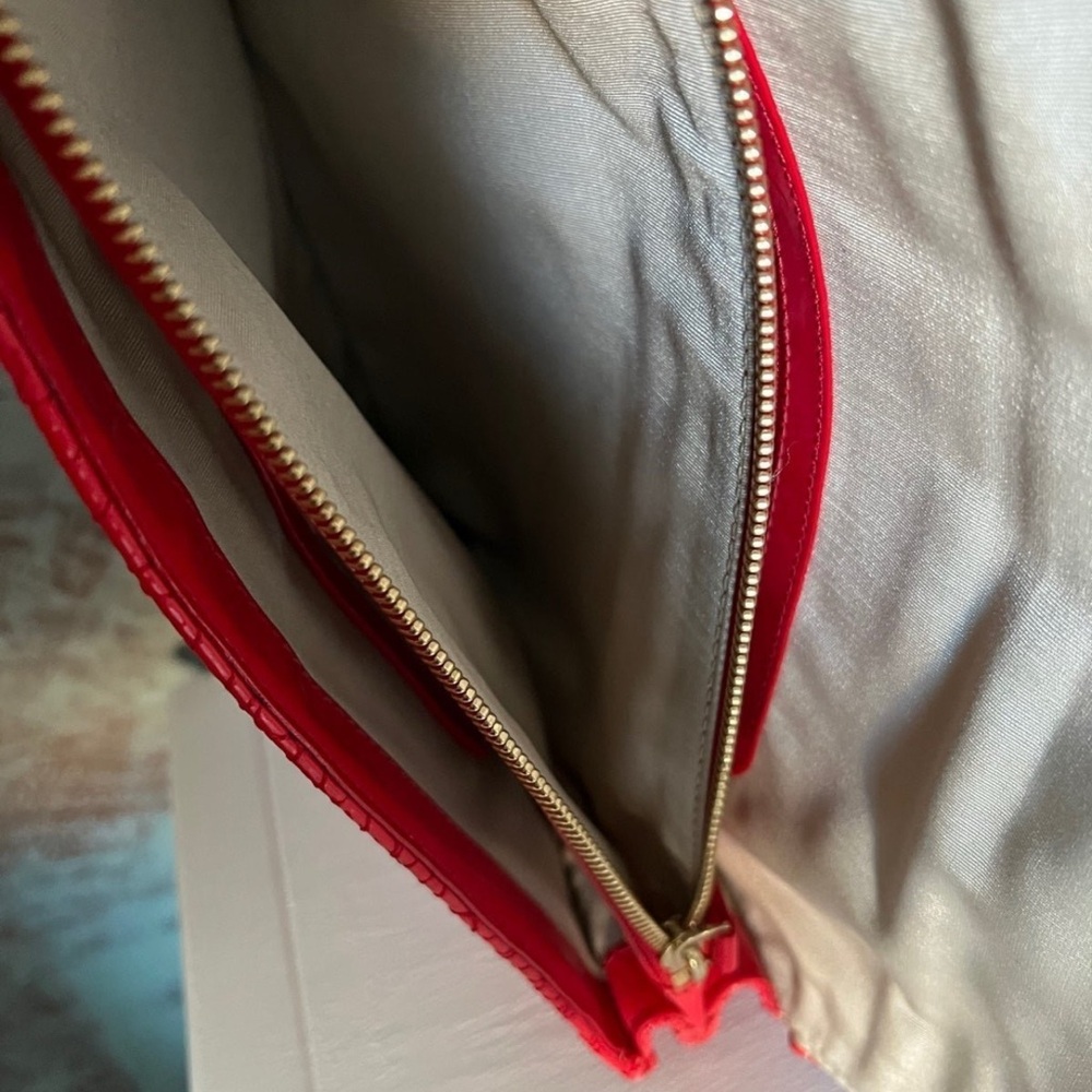 Kate Spade Calabasas Paola  Red
Clutch Purse Bag Paisley - Picture 5 of 9